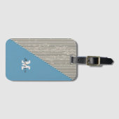 Abstract  aesthetic minimal trendy Monogram  ラゲッジタグ (正面横)