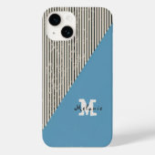 Abstract  aesthetic minimal trendy Monogram  Case-Mate iPhoneケース (裏面)