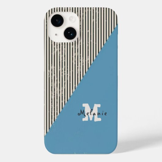 Abstract  aesthetic minimal trendy Monogram  Case-Mate iPhoneケース (裏面)