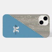 Abstract  aesthetic minimal trendy Monogram  Case-Mate iPhoneケース (裏面 (横))