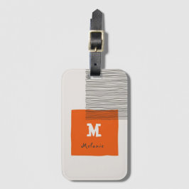 Abstract  aesthetic minimal vintage Monogram  ラゲッジタグ