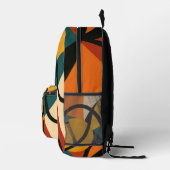 Abstract African プリントバックパック (右)