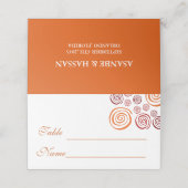 Abstract African Shape Wedding Place Card プレイスカード (外部開封)