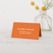 Abstract African Shape Wedding Place Card プレイスカード (裏面)