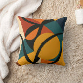 Abstract African Throw Pillow クッション (ブランケット)