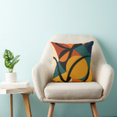 Abstract African Throw Pillow クッション (椅子)