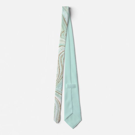 Abstract Agate Mint ID827 ネクタイ (裏面)