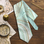 Abstract Agate Mint ID827 ネクタイ