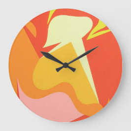 Abstract Alien Radiance Wall Clock ラージ壁時計