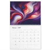 Abstract Allure 2026 Art Calendar カレンダー (2月 2027)
