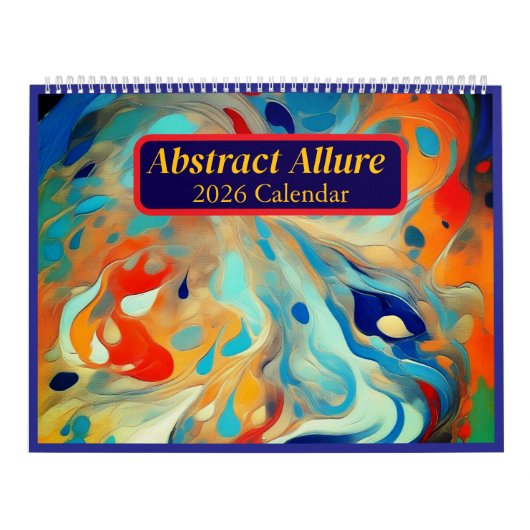 Abstract Allure 2026 Art Calendar カレンダー (カバー)