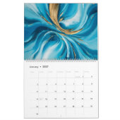 Abstract Allure 2026 Art Calendar カレンダー (1月 2027)
