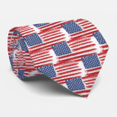 Abstract American Flags ネクタイ (ロール)