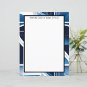 Abstract and Blue Stationery Paper (スタンド正面)
