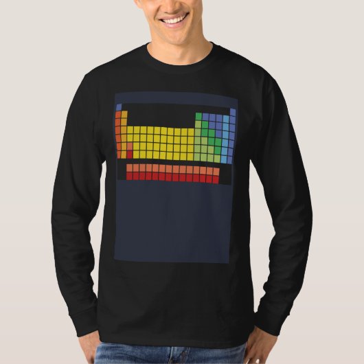 Abstract and colourful periodic table tシャツ (正面)