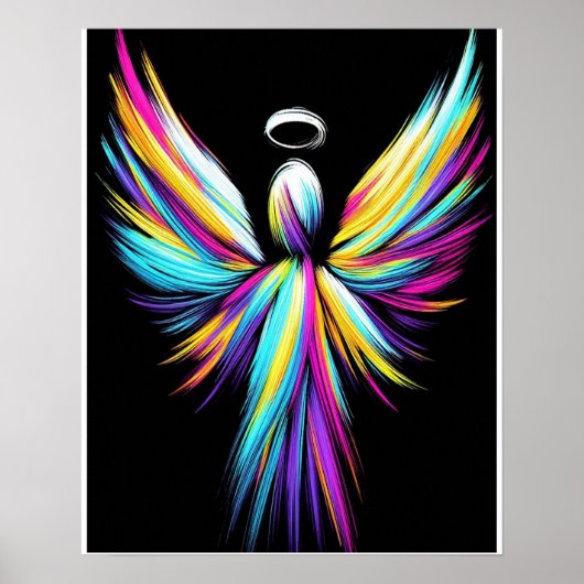 Abstract Angel In a Rainbow of Colors ポスター (正面)