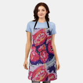 Abstract Apples エプロン (着用した状態)