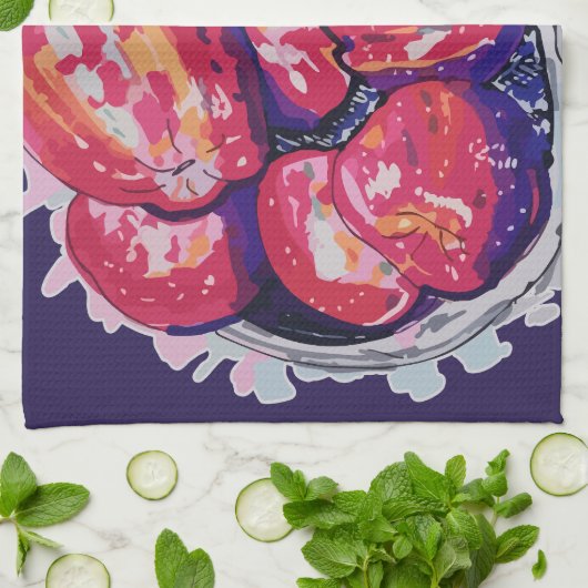 Abstract Apples キッチンタオル (折り畳み)