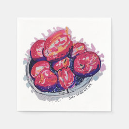 Abstract Apples スタンダードカクテルナプキン