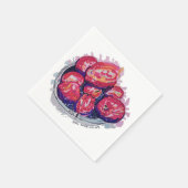 Abstract Apples スタンダードカクテルナプキン (角)