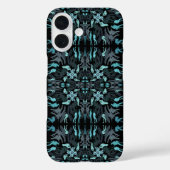 Abstract Aquatic Shaded Repeating Pattern Swirls Case-Mate iPhoneケース (裏面)
