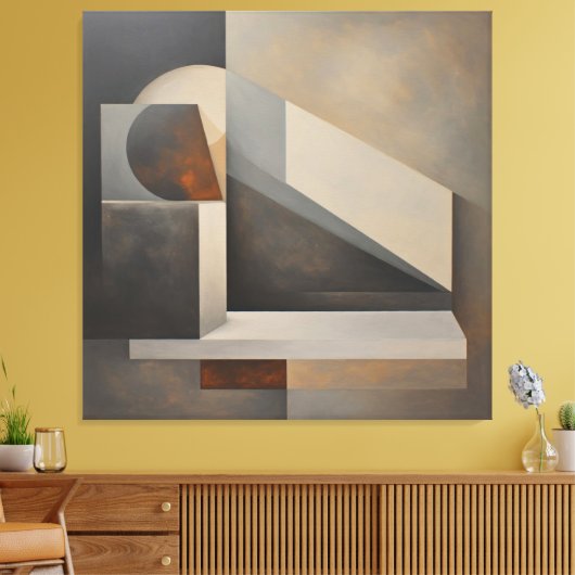 Abstract Architecture キャンバスプリント (インサイチュ (リビング))