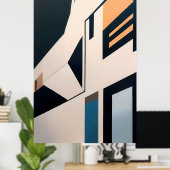 Abstract Architecture ポスター (ホームオフィス)