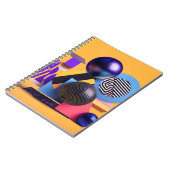 Abstract arrangement with colorful spheres ノートブック (左側)