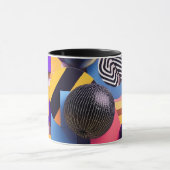 Abstract arrangement with colorful spheres マグカップ (中央)