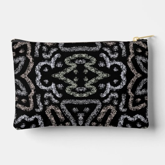 Abstract Arrow Grunge Pattern And Soft Pastels アクセサリーポーチ (裏面)