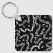 Abstract Arrow Grunge Pattern And Soft Pastels キーホルダー (正面)