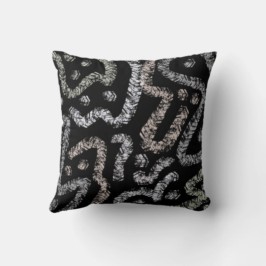 Abstract Arrow Grunge Pattern And Soft Pastels クッション (裏面)