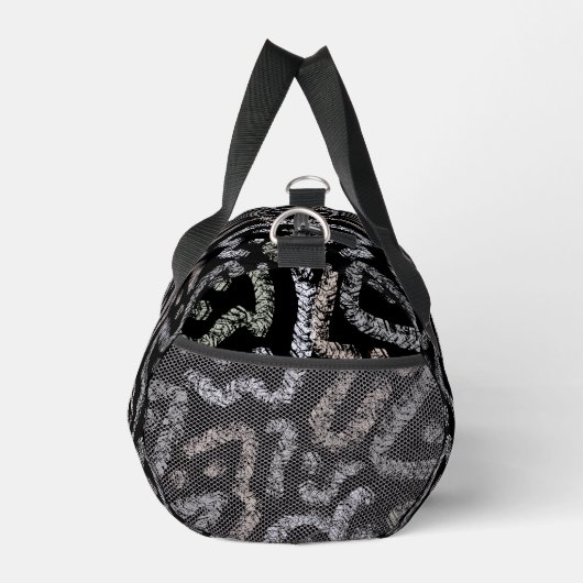 Abstract Arrow Grunge Pattern And Soft Pastels ダッフルバッグ (右)