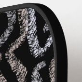 Abstract Arrow Grunge Pattern And Soft Pastels ピックルボールラケット (左詳細)