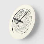 Abstract Art ラウンド壁時計 (傾斜)