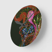 Abstract Art  ラウンド壁時計 (傾斜)