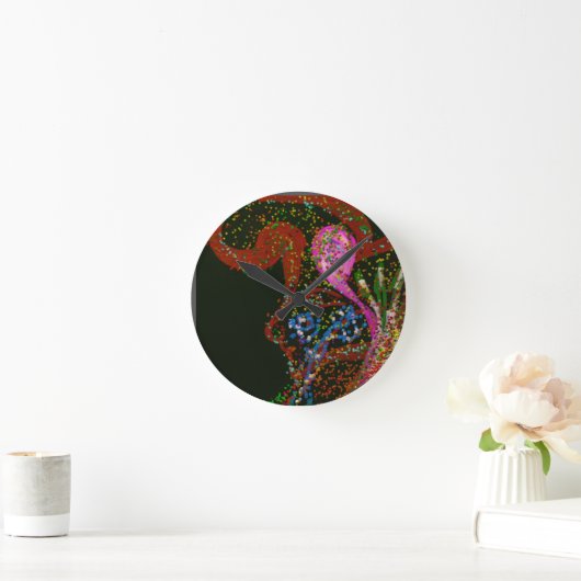 Abstract Art  ラウンド壁時計 (ホーム)