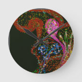 Abstract Art  ラウンド壁時計 (正面)