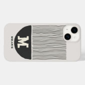 Abstract art aesthetic boho minimal Monogram Case-Mate iPhoneケース (裏面 (横))