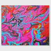  Abstract Art, Background, Hand Painting, Fluid Ar ラッピングペーパー (フラット)
