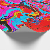  Abstract Art, Background, Hand Painting, Fluid Ar ラッピングペーパー (角)