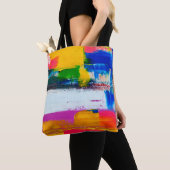 Abstract art background. Modern art. Multicolored トートバッグ (クローズアップ)