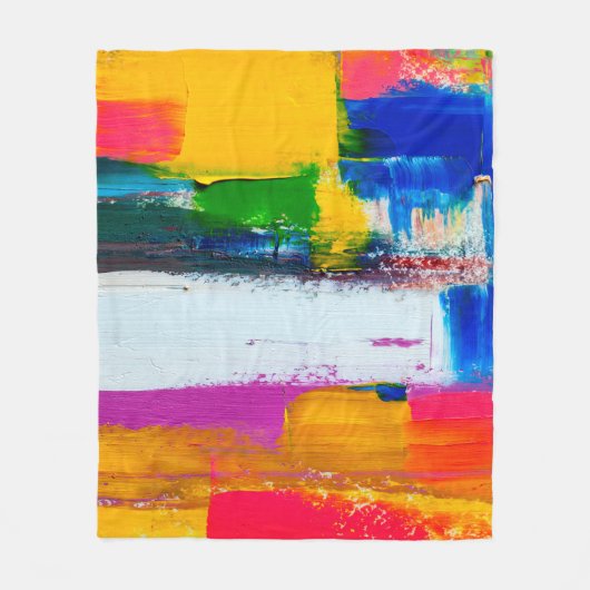 Abstract art background. Modern art. Multicolored フリースブランケット (正面)