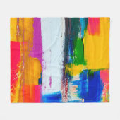 Abstract art background. Modern art. Multicolored フリースブランケット (正面(横))