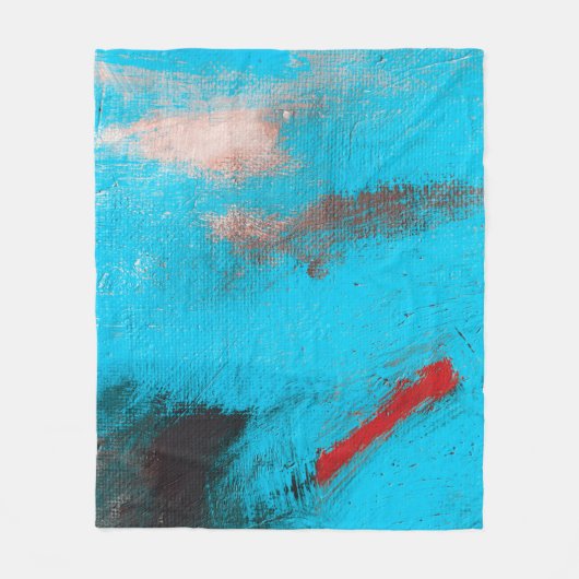 Abstract Art Backgroundart,paint,fine,blue,canvas, フリースブランケット (正面)