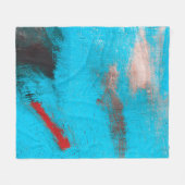 Abstract Art Backgroundart,paint,fine,blue,canvas, フリースブランケット (正面(横))