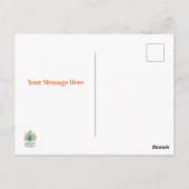 Abstract Art Birthday Invitation ポストカード (裏面)