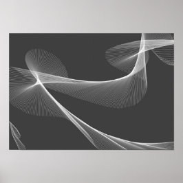 Abstract Art - Black and White ポスター