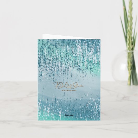 Abstract Art Blank Note Card カード (裏面)