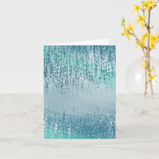 Abstract Art Blank Note Card カード (黄色い花)